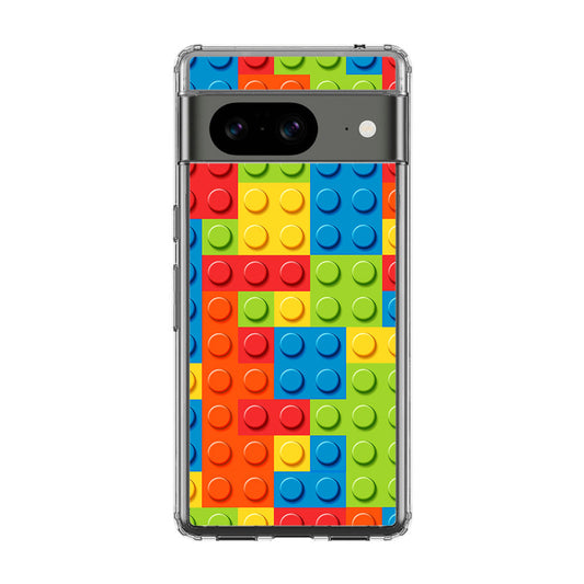 Blocks Rainbow Pattern Google Pixel 8 Case