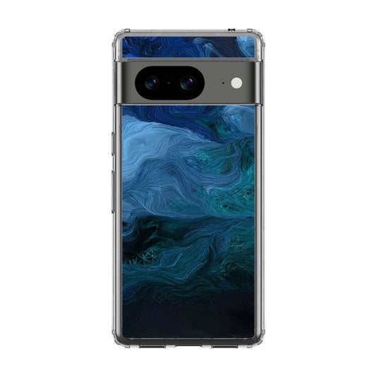 Blue Abstract Art Google Pixel 8 Case