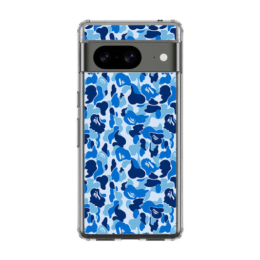 Blue Camo Google Pixel 8 Case