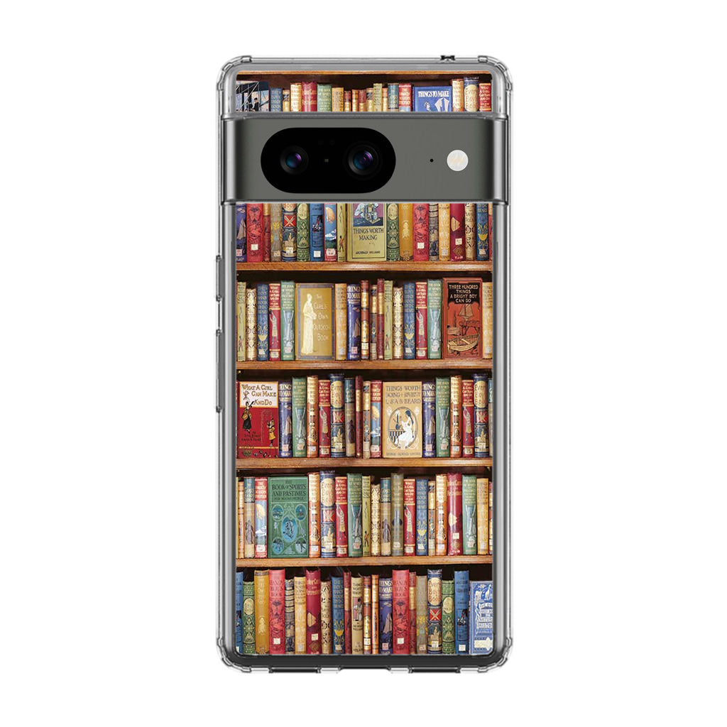 Bookshelf Library Google Pixel 8 Case