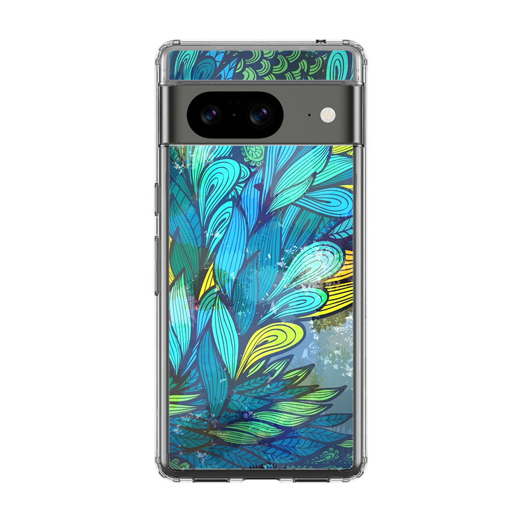 Colorful Art in Blue Google Pixel 8 Case