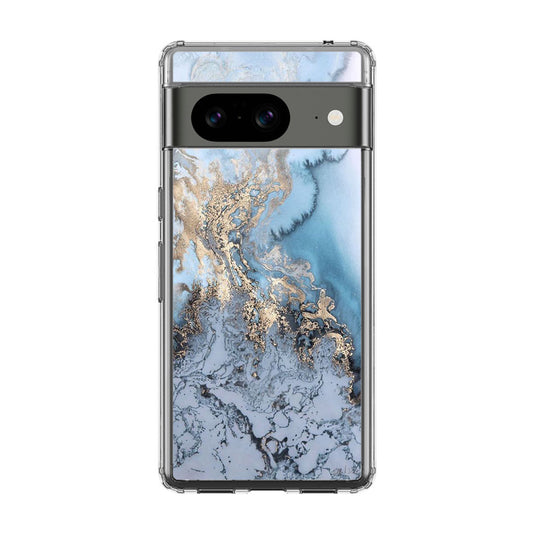 Golden Azure Marble Google Pixel 8 Case