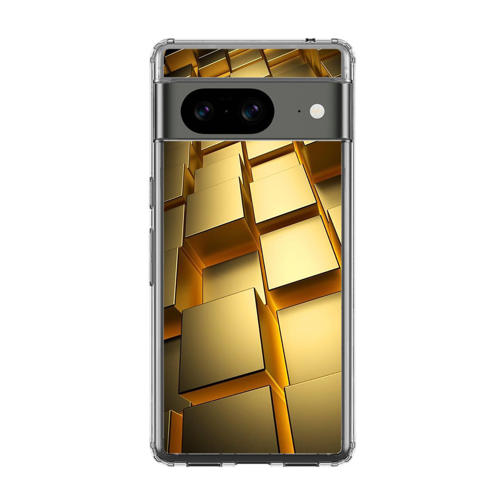 Golden Cubes Google Pixel 8 Case