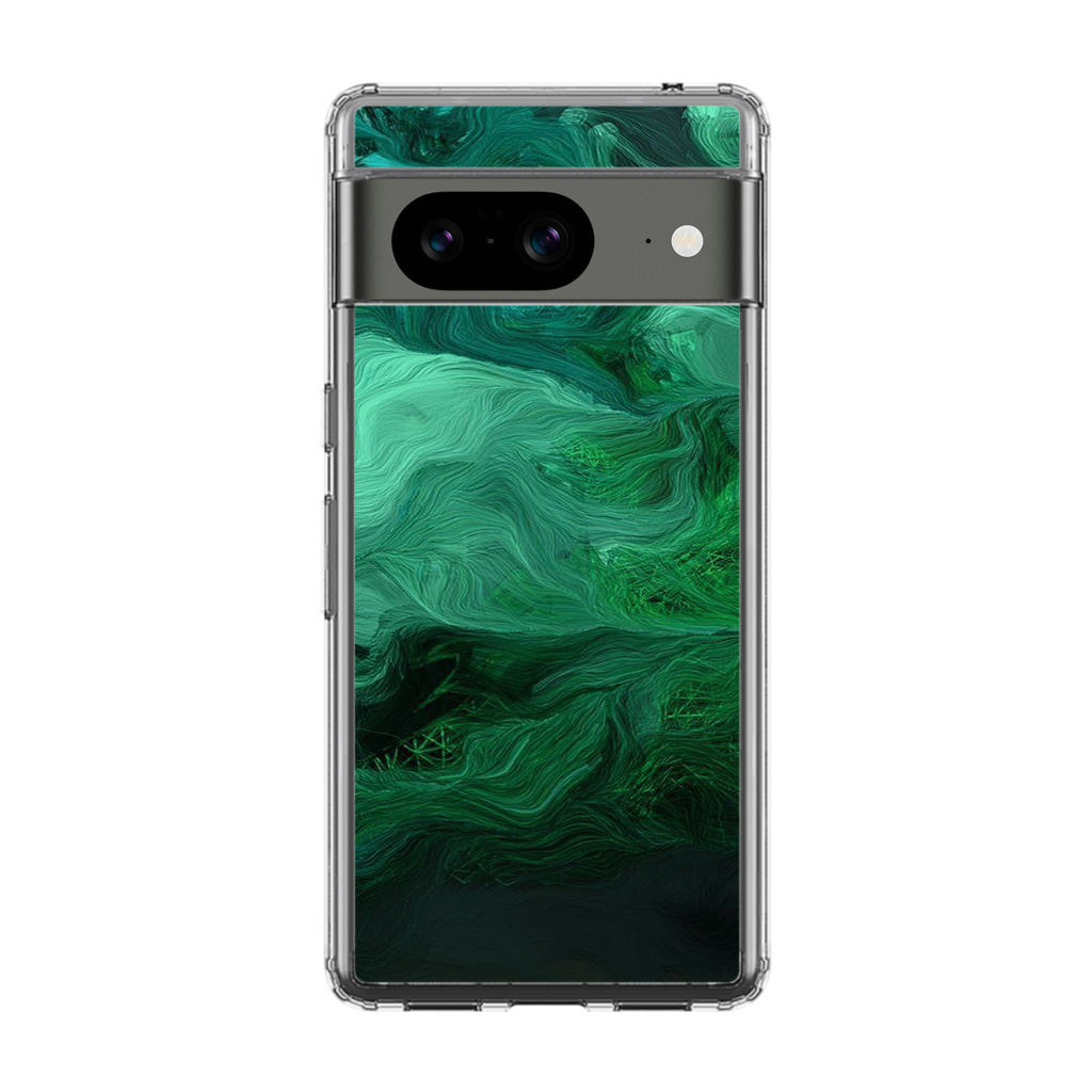 Green Abstract Art Google Pixel 8 Case