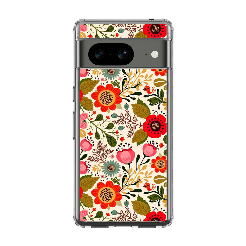 Hello Spring Pattern Google Pixel 8 Case