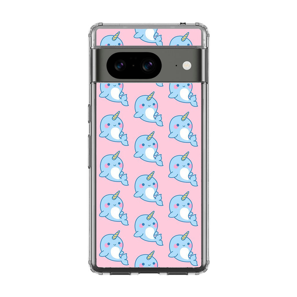 Horned Whales Pattern Google Pixel 8 Case