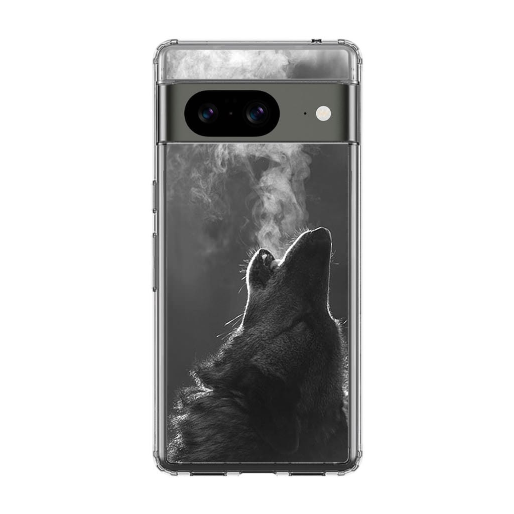 Howling Wolves Black and White Google Pixel 8 Case