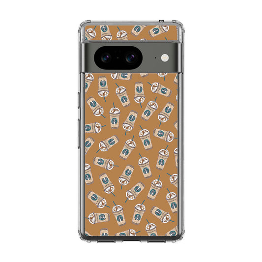 Iced Cappuccinos Lover Pattern Google Pixel 8 Case