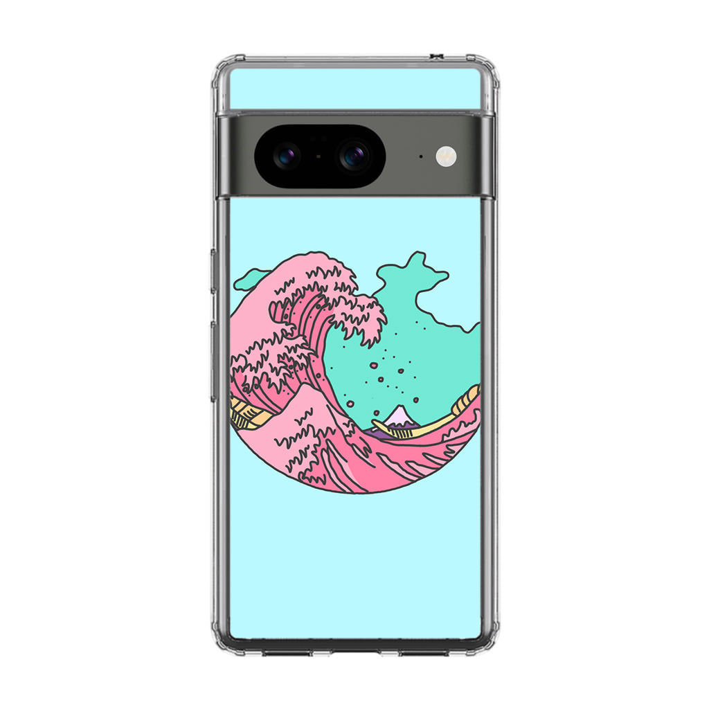 Japanese Pastel Wave Google Pixel 8 Case