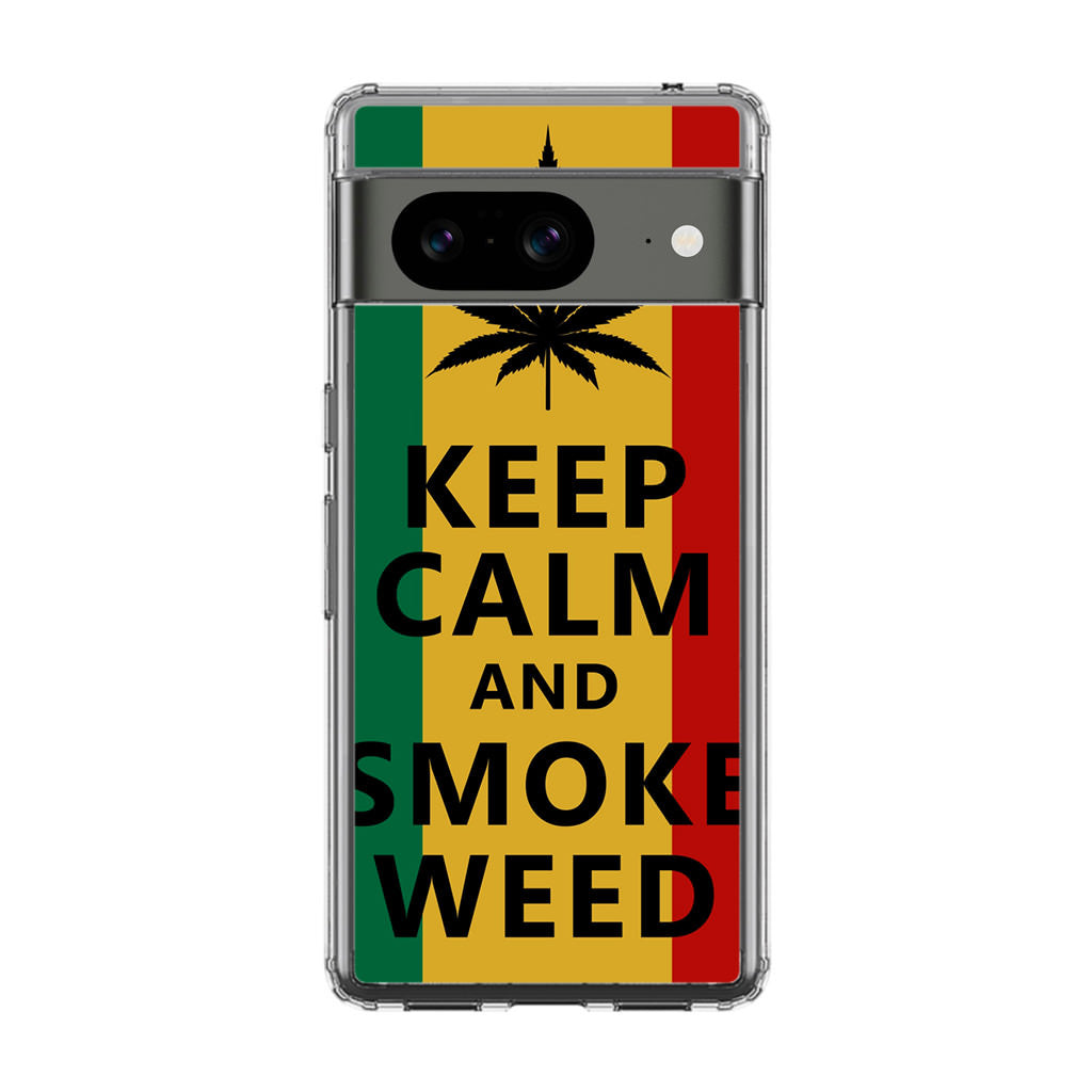 Keep Calm And Smoke Weed Google Pixel 8 Case