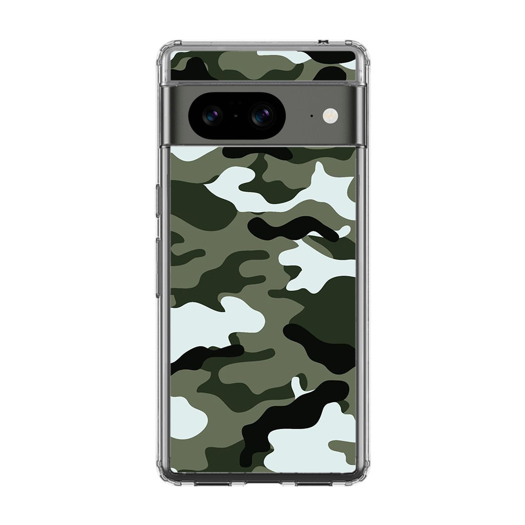 Military Green Camo Google Pixel 8 Case