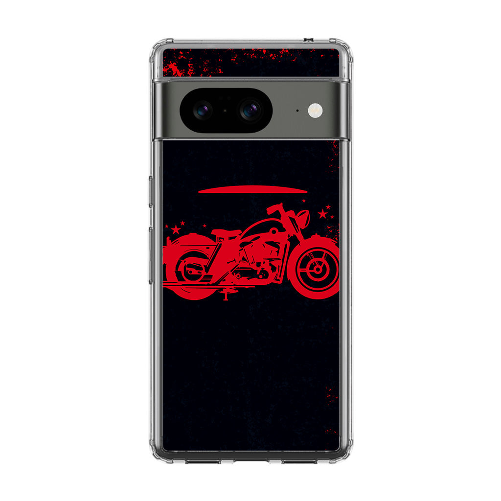 Motorcycle Red Art Google Pixel 8 Case