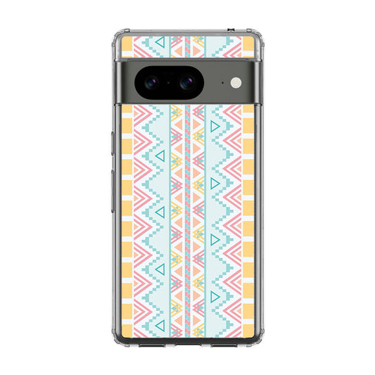 Peach Aztec Pattern Google Pixel 8 Case