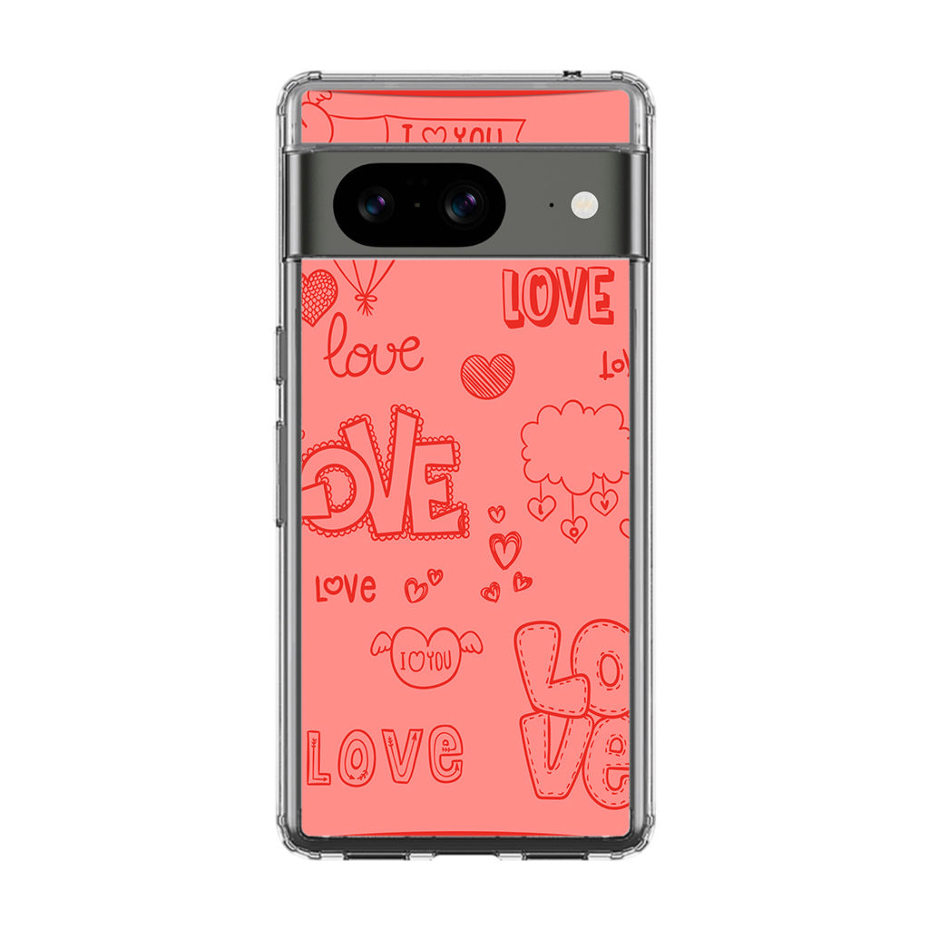 Pink Lover Google Pixel 8 Case