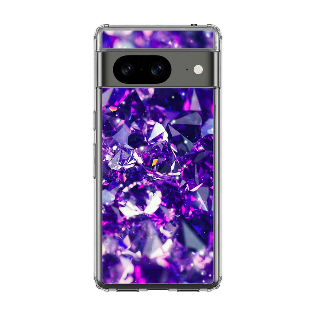 Purple Crystal Google Pixel 8 Case