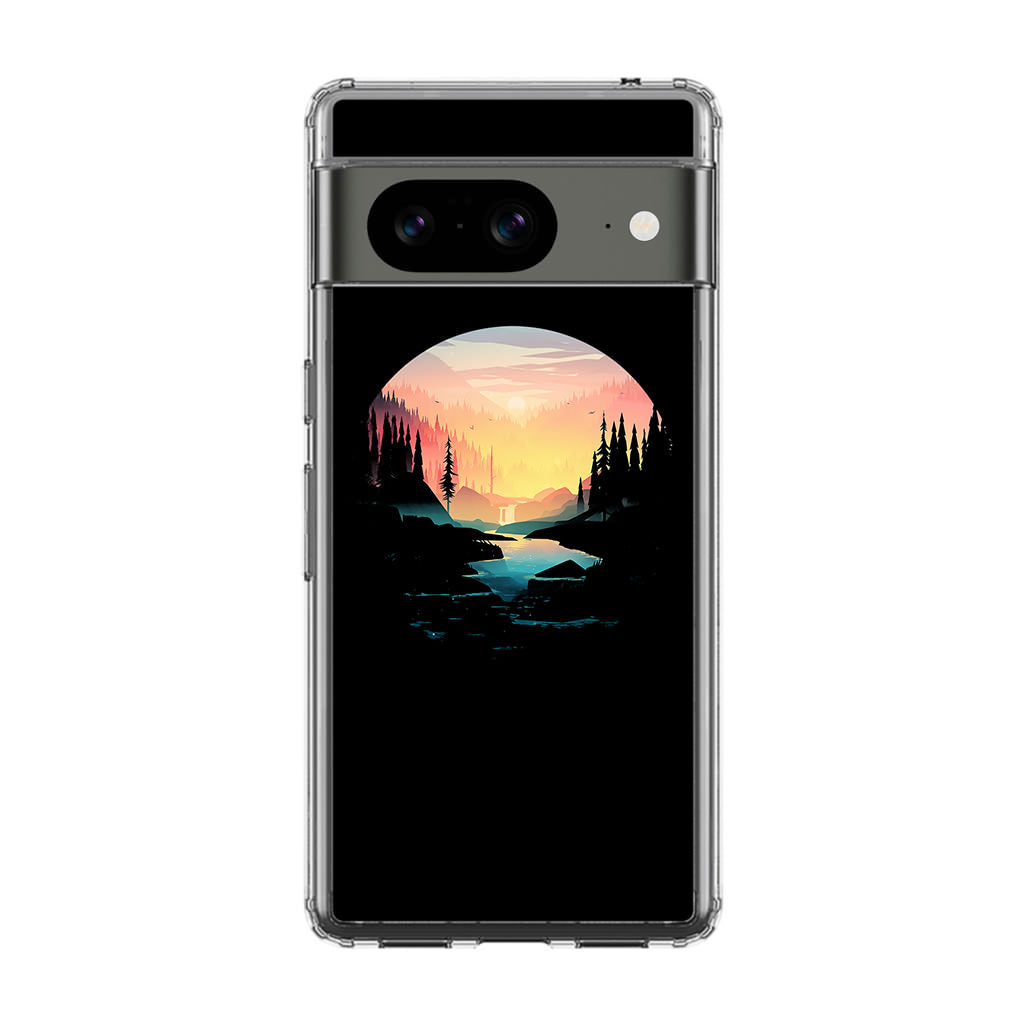River Path at Dusk Google Pixel 8 Case