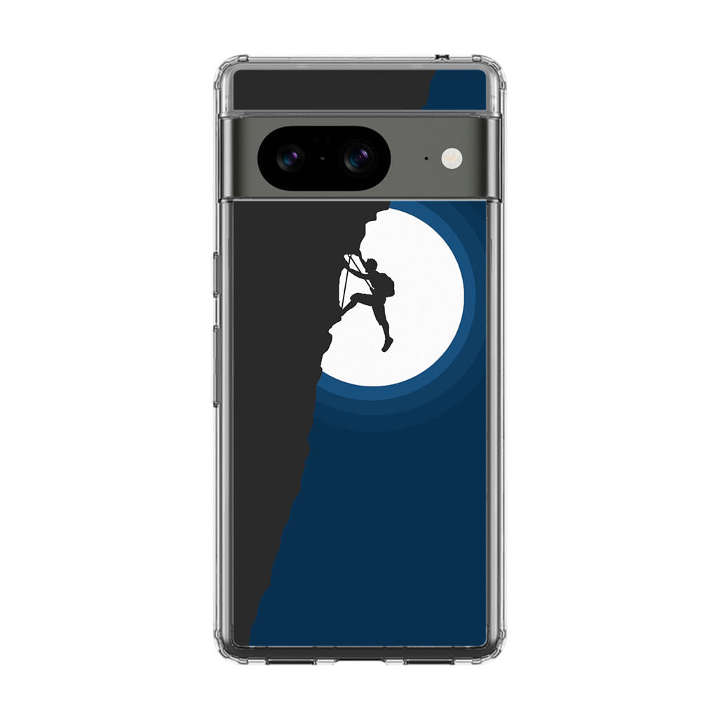 Silhouette of Climbers Google Pixel 8 Case