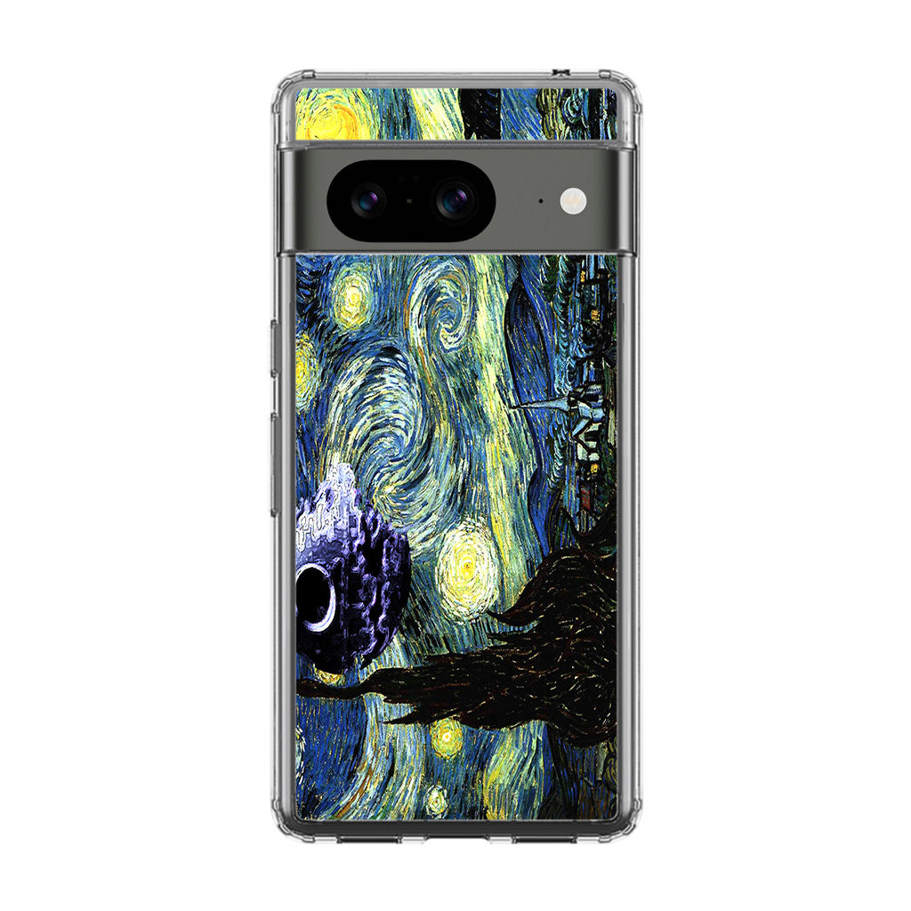 Skellington on a Starry Night Google Pixel 8 Case