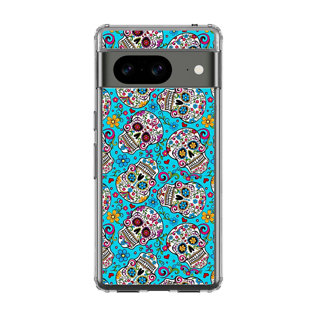 Skull Floral Sugar Google Pixel 8 Case