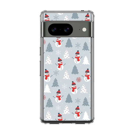 Snowmans Pattern Google Pixel 8 Case