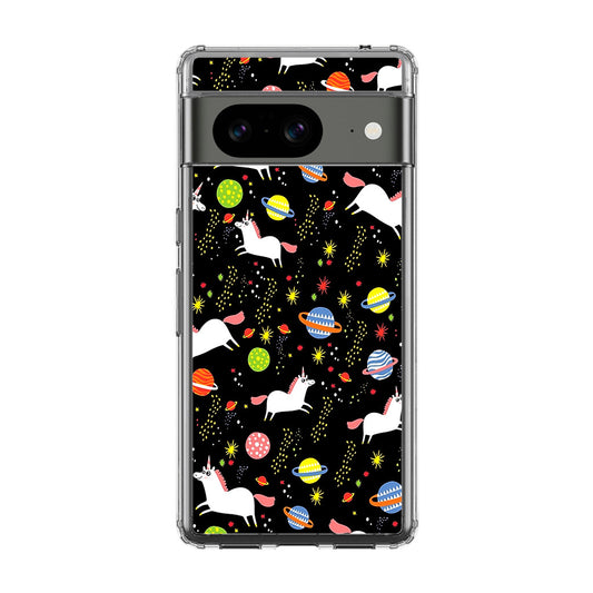 Space Unicorn Pattern Google Pixel 8 Case