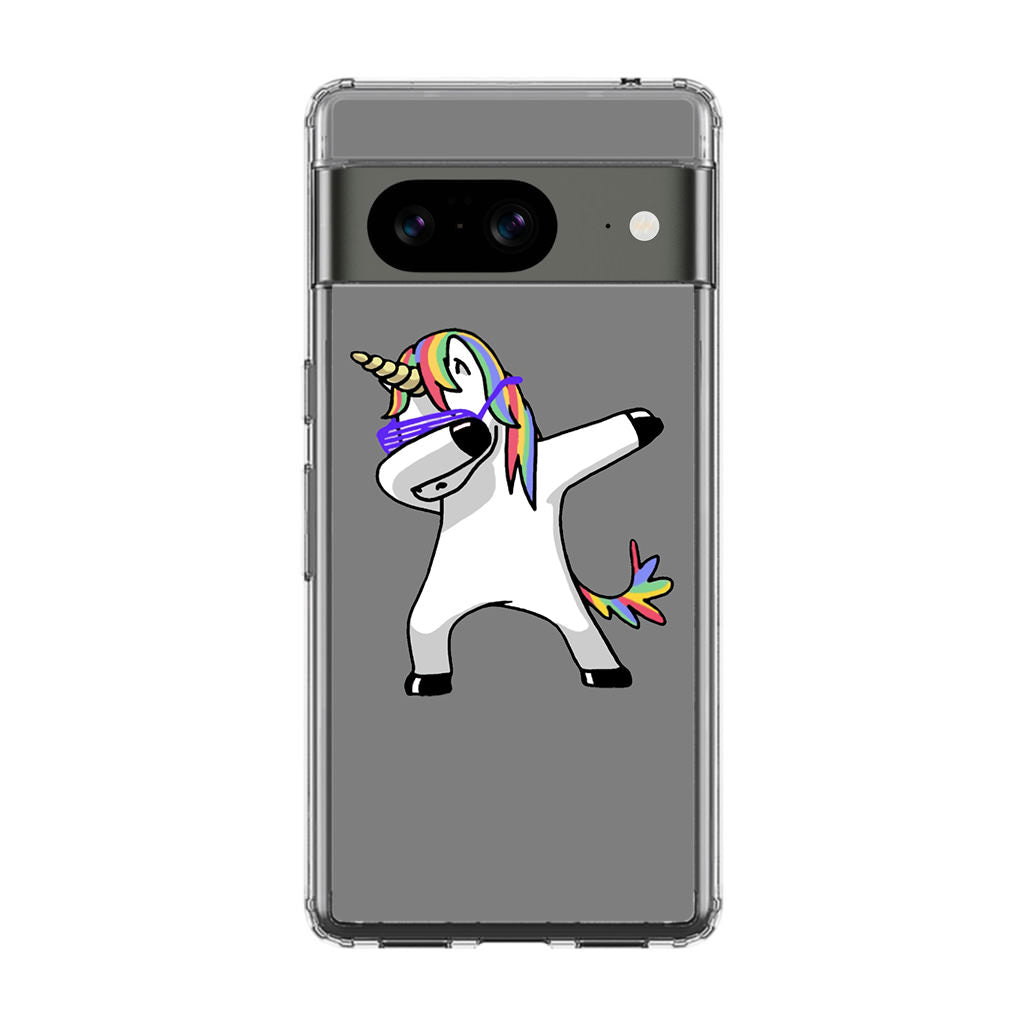 Unicorn Dabbing Grey Google Pixel 8 Case