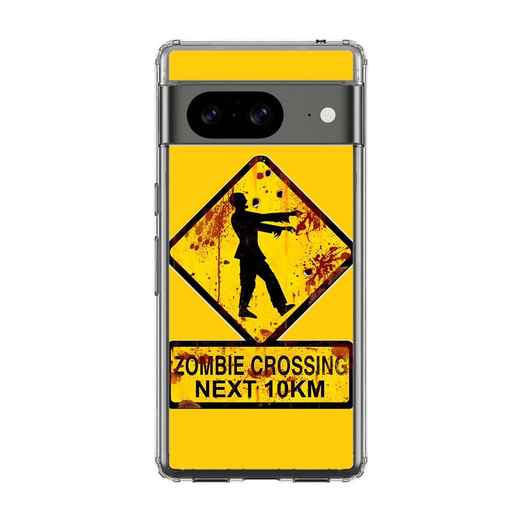 Zombie Crossing Sign Google Pixel 8 Case