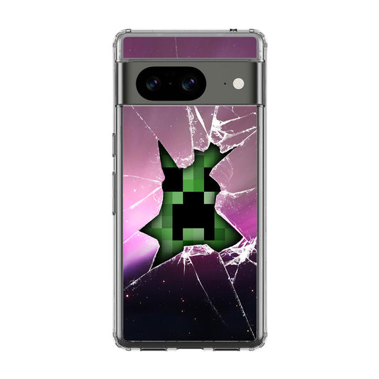 Creeper Glass Broken Violet Google Pixel 8 Case