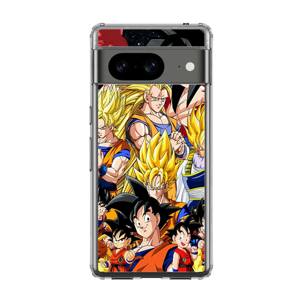 Dragon Ball Z Son Goku Transformation Google Pixel 8 Case