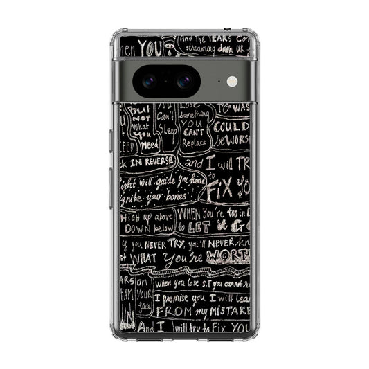 Fix You Lyrics Google Pixel 8 Case