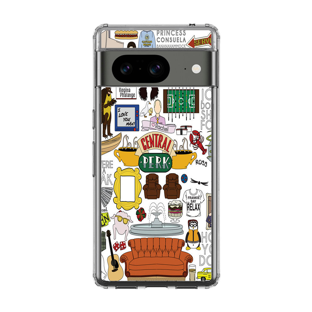 Friends TV Show Central Perk Sticker Google Pixel 8 Case