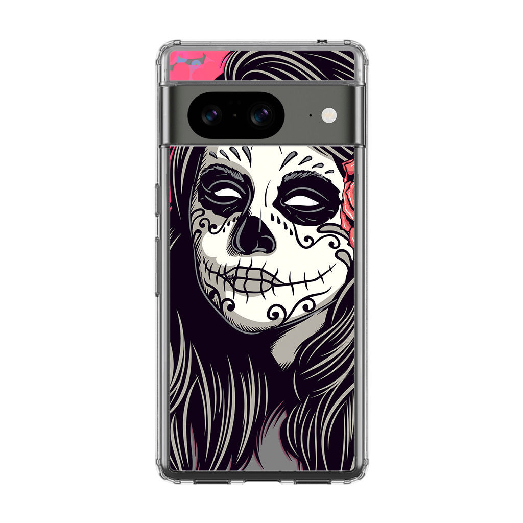 Girl Skull Flower Google Pixel 8 Case