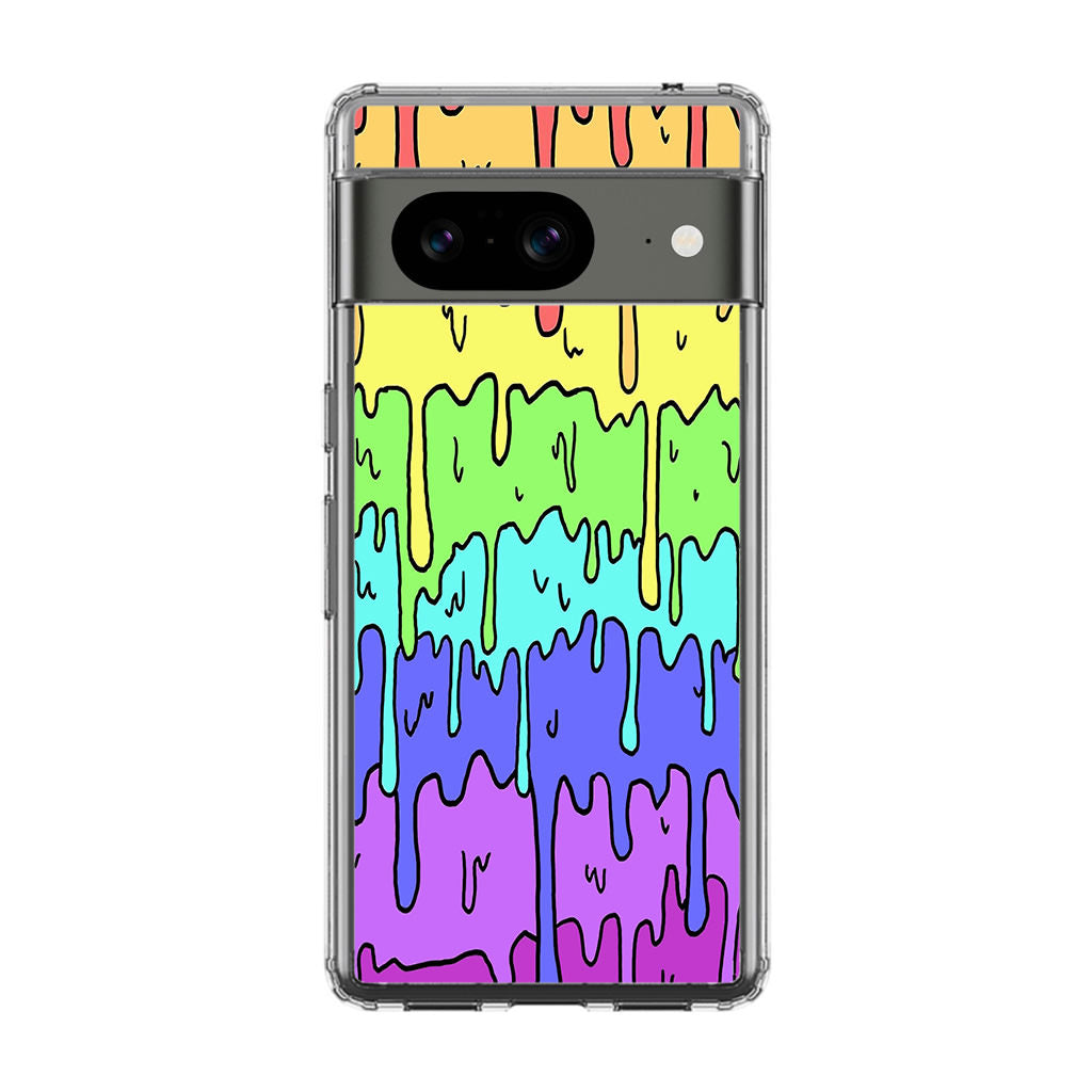 Pastel Kawaii Melting Rainbow Google Pixel 8 Case