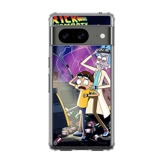 Rick And Morty Back To The Future Google Pixel 8 Case