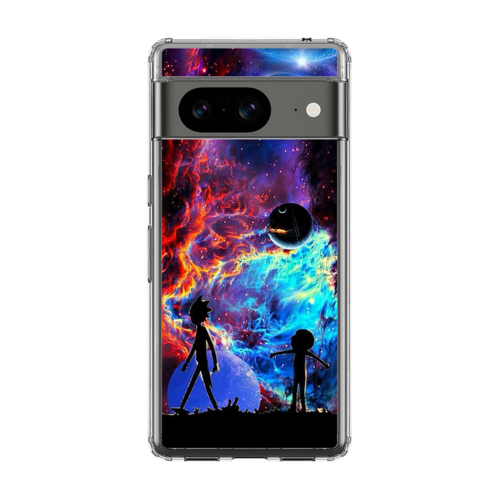 Rick And Morty Flat Galaxy Google Pixel 8 Case