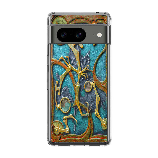 Steampunk Book Cover Google Pixel 8 Case