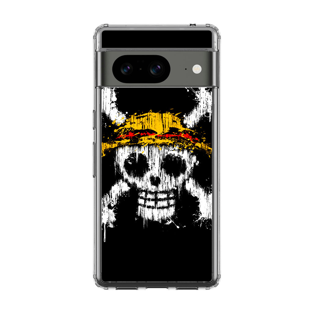 Straw Hat Pirate Logo Paint Google Pixel 8 Case