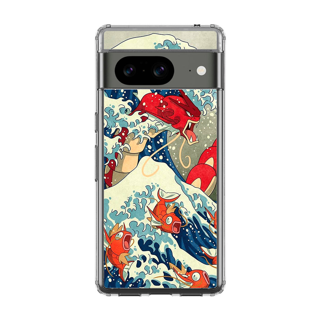 The Great Wave Of Gyarados Google Pixel 8 Case