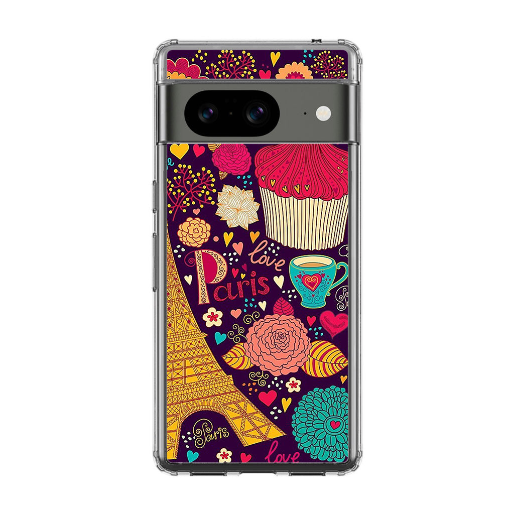 Vintage Love In Paris Google Pixel 8 Case