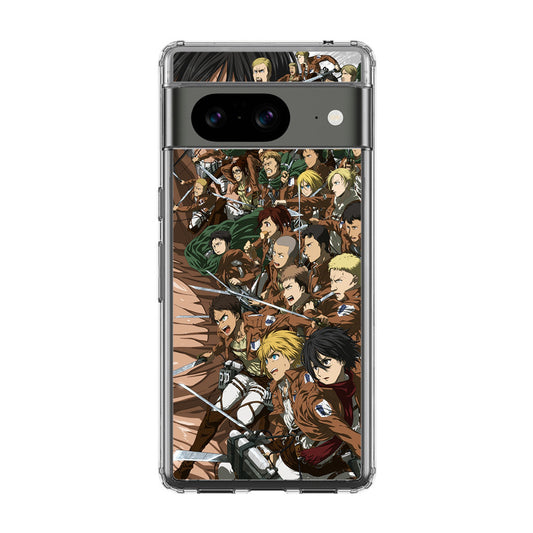 All Characters Attack On Titan First Season Google Pixel 8 Case