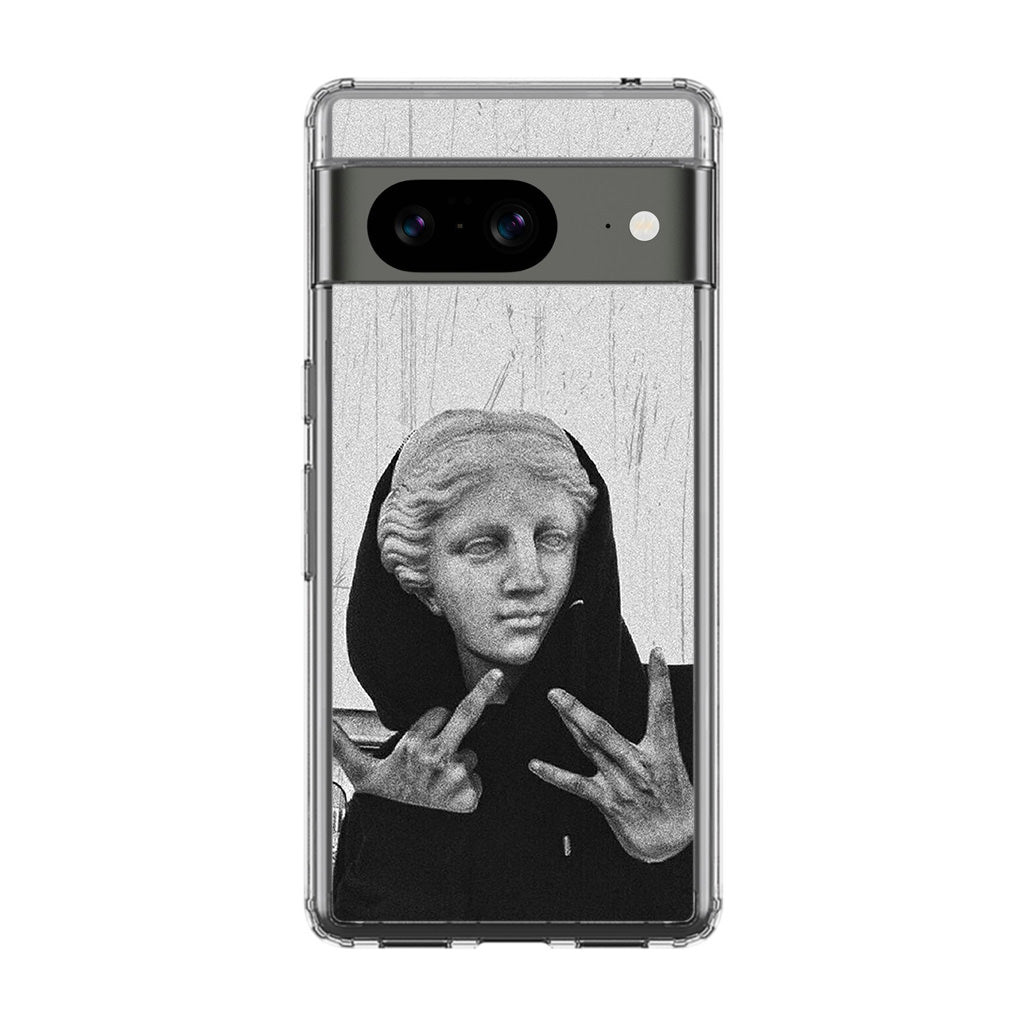 Greek Statue Wearing Hoodie Google Pixel 8 Case