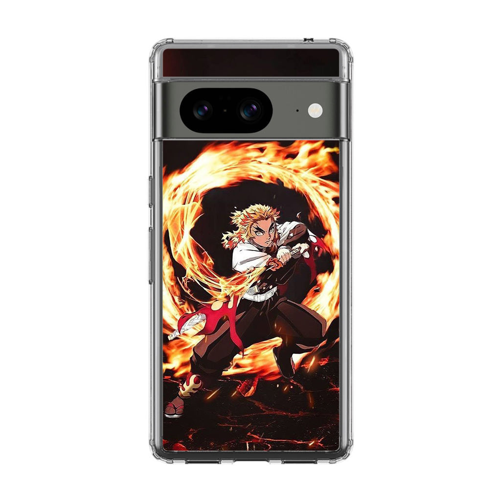 Rengoku Flame Breath Style Google Pixel 8 Case