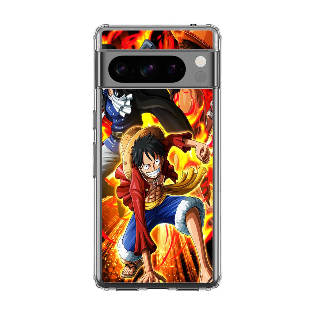 Ace Sabo Luffy Brotherhood Google Pixel 8 Pro Case