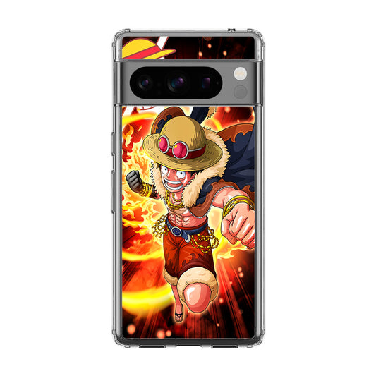 Luffy Red Hawk Punch Google Pixel 8 Pro Case