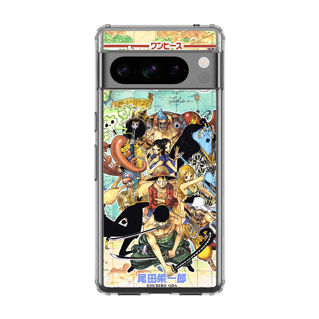 One Piece Comic Straw Hat Pirate Google Pixel 8 Pro Case