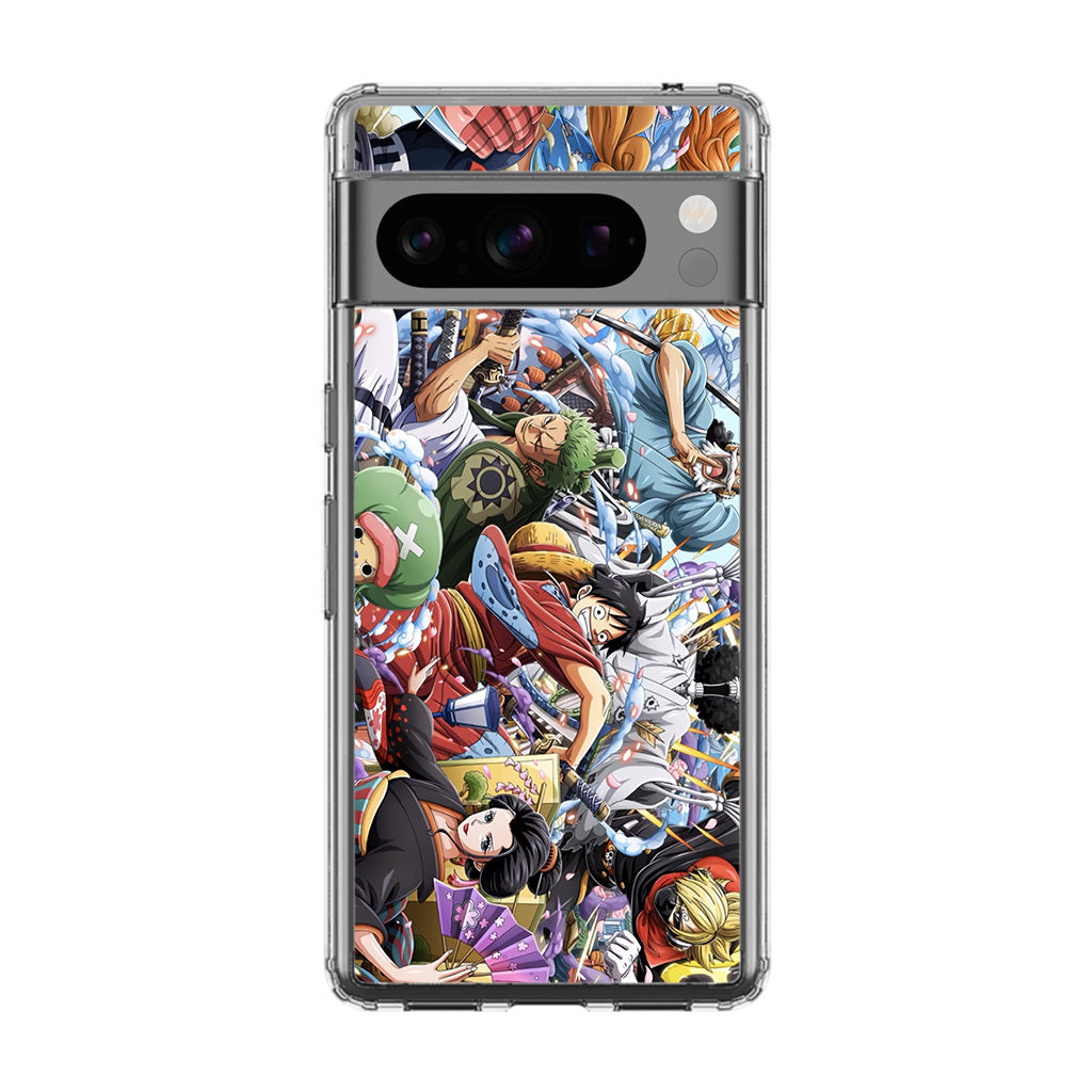 Straw Hat Pirates Arc Wano Google Pixel 8 Pro Case