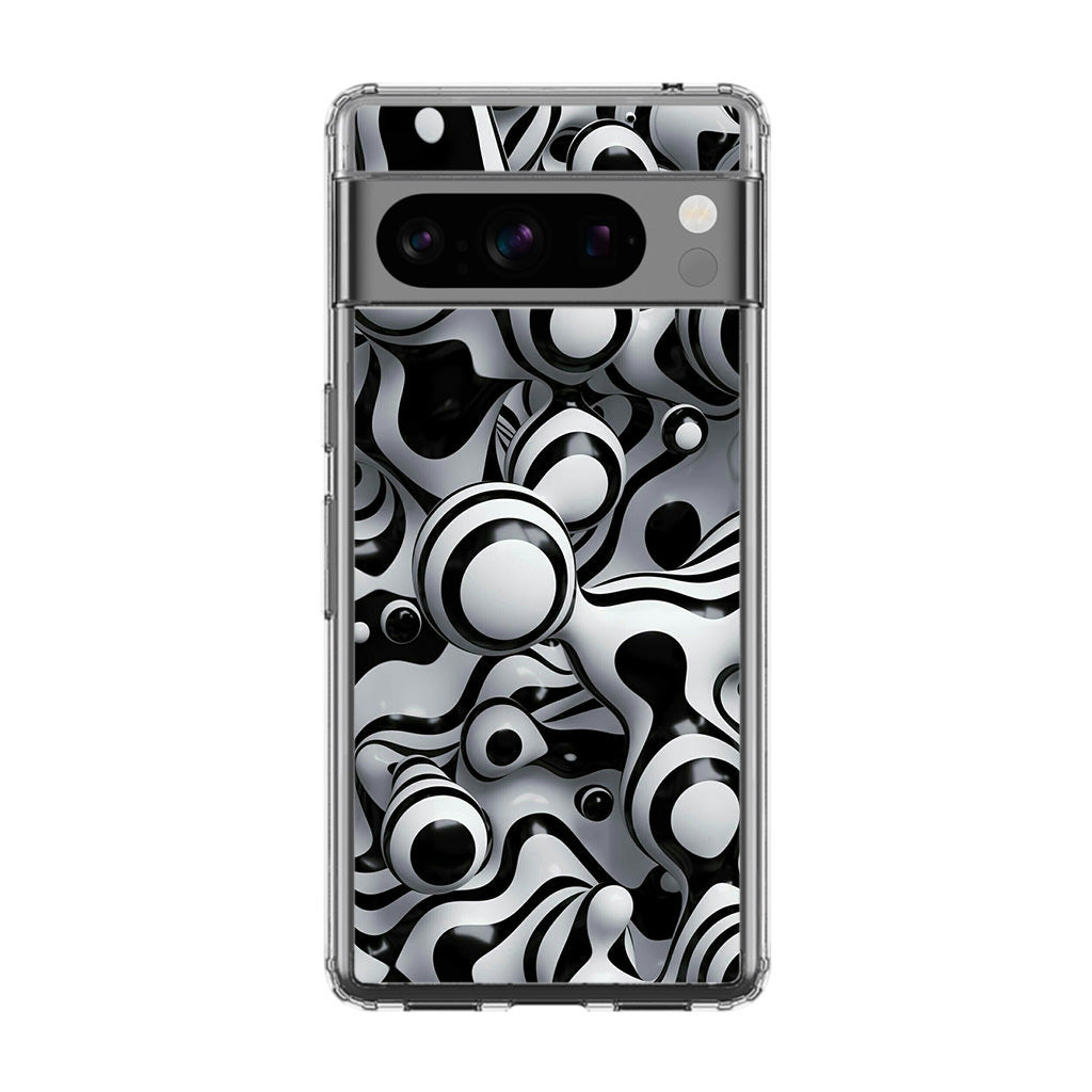 Abstract Art Black White Google Pixel 8 Pro Case