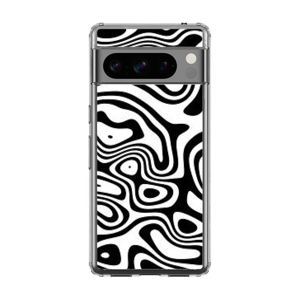 Abstract Black and White Background Google Pixel 8 Pro Case