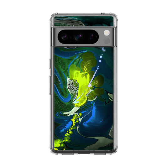 Abstract Green Blue Art Google Pixel 8 Pro Case