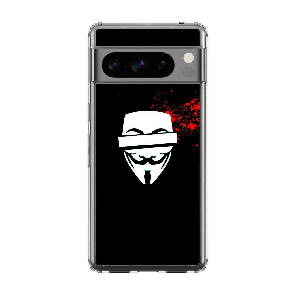 Anonymous Blood Splashes Google Pixel 8 Pro Case